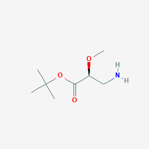 molecular formula C8H17NO3 B2377709 Tert-butyl (2S)-3-amino-2-methoxypropanoate CAS No. 2248174-93-6