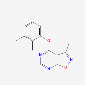 molecular formula C14H13N3O2 B2377721 4-(2,3-Dimethylphenoxy)-3-methylisoxazolo[5,4-d]pyrimidine CAS No. 672925-13-2
