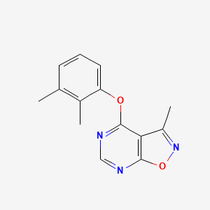 molecular formula C14H13N3O2 B2377721 4-(2,3-Diméthylphénoxy)-3-méthylisoxazolo[5,4-d]pyrimidine CAS No. 672925-13-2