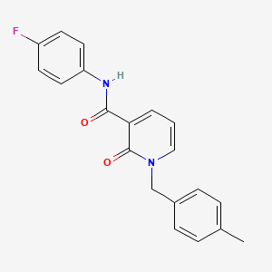 molecular formula C20H17FN2O2 B2377722 N-(4-fluorophenyl)-1-(4-methylbenzyl)-2-oxo-1,2-dihydropyridine-3-carboxamide CAS No. 946331-00-6