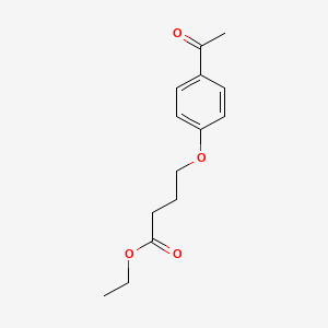 molecular formula C14H18O4 B2377732 4-(4-Acetyl-phenoxy)-butyric acid ethyl ester CAS No. 174884-09-4
