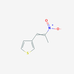 molecular formula C7H7NO2S B2377753 Thiophene, 3-(2-nitro-1-propenyl)- CAS No. 149977-36-6