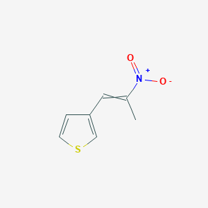 molecular formula C7H7NO2S B2377753 3-(2-硝基-1-丙烯基)噻吩 CAS No. 149977-36-6