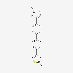molecular formula C20H16N2S2 B2377754 4,4'-双(2-甲基-4-噻唑基)联苯 CAS No. 113090-48-5