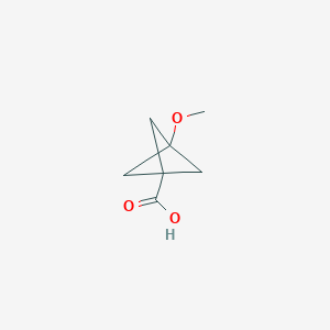 molecular formula C7H10O3 B2377756 3-Methoxybicyclo[1.1.1]pentane-1-carboxylic acid CAS No. 156329-86-1