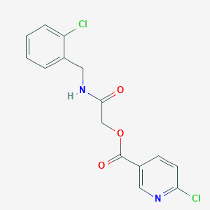 {[(2-Chlorophenyl)methyl]carbamoyl}methyl 6-chloropyridine-3-carboxylate