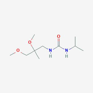 molecular formula C10H22N2O3 B2377790 3-(2,3-二甲氧基-2-甲基丙基)-1-(丙-2-基)脲 CAS No. 2097916-20-4