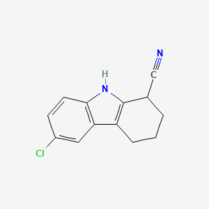 molecular formula C13H11ClN2 B2377797 6-chloro-2,3,4,9-tetrahydro-1H-carbazole-1-carbonitrile CAS No. 352549-28-1