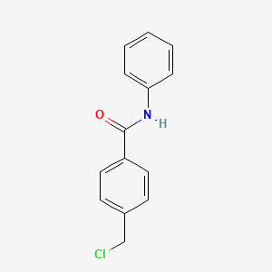 molecular formula C14H12ClNO B2377820 4-(氯甲基)-N-苯基苯甲酰胺 CAS No. 226250-00-6