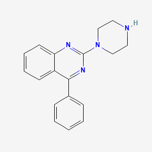 molecular formula C18H18N4 B2377824 4-Phenyl-2-(piperazin-1-yl)quinazoline CAS No. 79458-26-7