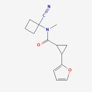 N-(1-Cyanocyclobutyl)-2-(furan-2-yl)-N-methylcyclopropane-1-carboxamide