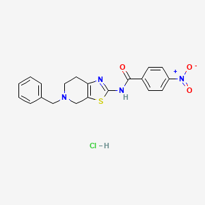 N-(5-benzyl-4,5,6,7-tetrahydrothiazolo[5,4-c]pyridin-2-yl)-4-nitrobenzamide hydrochloride