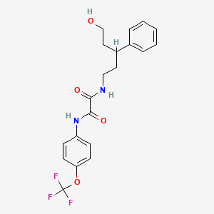 molecular formula C20H21F3N2O4 B2377831 N1-(5-hydroxy-3-phenylpentyl)-N2-(4-(trifluoromethoxy)phenyl)oxalamide CAS No. 1788678-20-5