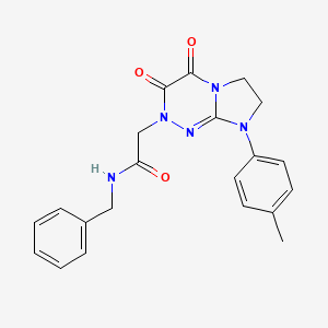 molecular formula C21H21N5O3 B2377841 N-苄基-2-(3,4-二氧代-8-(对甲苯基)-3,4,7,8-四氢咪唑并[2,1-c][1,2,4]三嗪-2(6H)-基)乙酰胺 CAS No. 941960-50-5