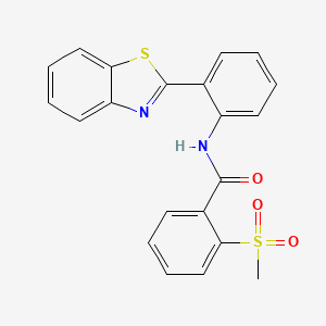 N-(2-(benzo[d]thiazol-2-yl)phenyl)-2-(methylsulfonyl)benzamide