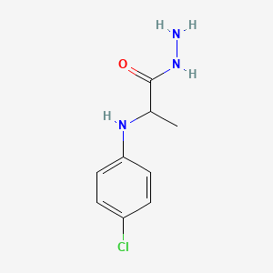 molecular formula C9H12ClN3O B2377851 2-[(4-氯苯基)氨基]丙酰肼 CAS No. 1396979-05-7