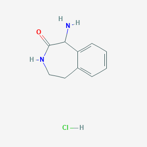 1-Amino-4,5-dihydro-1H-benzo[d]azepin-2(3H)-one hydrochloride