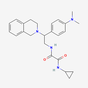 N1-cyclopropyl-N2-(2-(3,4-dihydroisoquinolin-2(1H)-yl)-2-(4-(dimethylamino)phenyl)ethyl)oxalamide