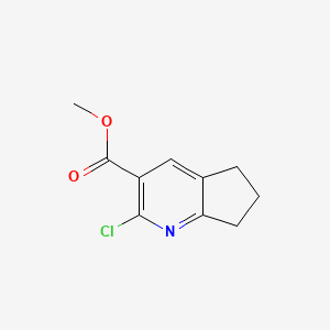 molecular formula C10H10ClNO2 B2377873 Methyl 2-chloro-6,7-dihydro-5H-cyclopenta[b]pyridine-3-carboxylate CAS No. 1823058-15-6