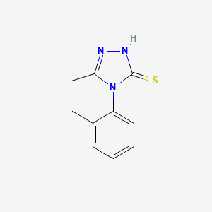molecular formula C10H11N3S B2377876 5-methyl-4-(2-methylphenyl)-4H-1,2,4-triazole-3-thiol CAS No. 497079-45-5