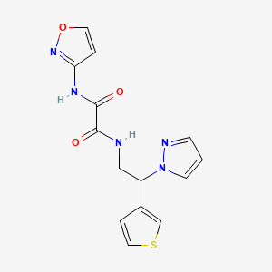 N-(1,2-oxazol-3-yl)-N'-[2-(1H-pyrazol-1-yl)-2-(thiophen-3-yl)ethyl]ethanediamide