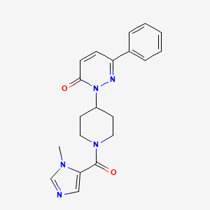 2-[1-(3-Methylimidazole-4-carbonyl)piperidin-4-yl]-6-phenylpyridazin-3-one