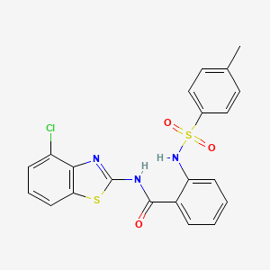 N-(4-chloro-1,3-benzothiazol-2-yl)-2-[(4-methylphenyl)sulfonylamino]benzamide