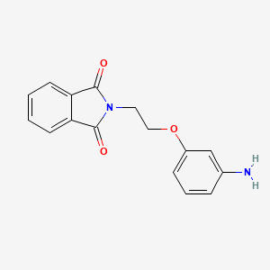 molecular formula C16H14N2O3 B2377905 2-(2-(3-Aminophenoxy)ethyl)isoindoline-1,3-dione CAS No. 545393-60-0
