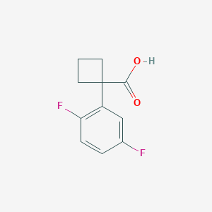 molecular formula C11H10F2O2 B2377915 1-(2,5-Difluorophenyl)cyclobutanecarboxylic Acid CAS No. 1260752-10-0