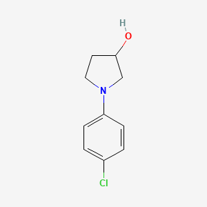 molecular formula C10H12ClNO B2377922 1-(4-Chlorophenyl)pyrrolidin-3-ol CAS No. 536742-63-9