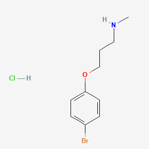 molecular formula C10H15BrClNO B2377924 3-(4-溴苯氧基)-N-甲基丙胺盐酸盐 CAS No. 2138539-50-9