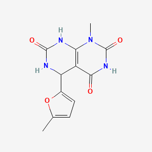 1-methyl-5-(5-methylfuran-2-yl)-5,6-dihydropyrimido[4,5-d]pyrimidine-2,4,7(1H,3H,8H)-trione
