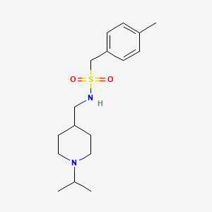 molecular formula C17H28N2O2S B2377939 N-((1-异丙基哌啶-4-基)甲基)-1-(对甲苯基)甲磺酰胺 CAS No. 946234-02-2