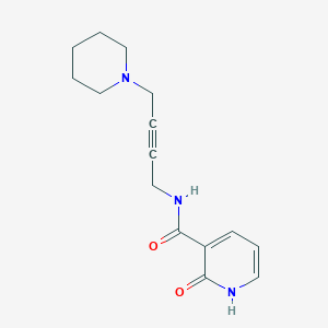 2-oxo-N-(4-(piperidin-1-yl)but-2-yn-1-yl)-1,2-dihydropyridine-3-carboxamide