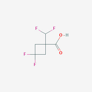 1-(Difluoromethyl)-3,3-difluorocyclobutane-1-carboxylic acid