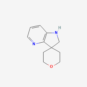 molecular formula C11H14N2O B2377994 螺[1,2-二氢吡咯并[3,2-b]吡啶-3,4'-氧杂环] CAS No. 2169552-68-3