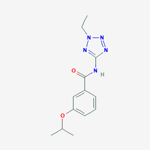 molecular formula C13H17N5O2 B237801 N-(2-ethyl-2H-tetrazol-5-yl)-3-(propan-2-yloxy)benzamide 
