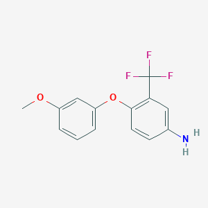 4-(3-Methoxyphenoxy)-3-(trifluoromethyl)aniline