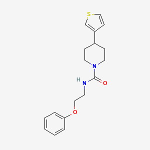 N-(2-phenoxyethyl)-4-(thiophen-3-yl)piperidine-1-carboxamide
