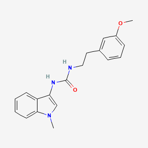 molecular formula C19H21N3O2 B2378027 1-(3-甲氧基苯乙基)-3-(1-甲基-1H-吲哚-3-基)脲 CAS No. 941968-77-0