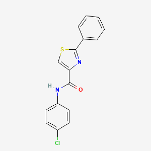 N-(4-chlorophenyl)-2-phenyl-1,3-thiazole-4-carboxamide