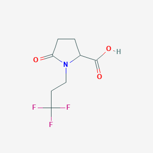5-Oxo-1-(3,3,3-trifluoropropyl)pyrrolidine-2-carboxylic acid