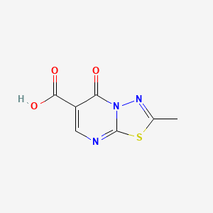 B2378042 2-Methyl-5-oxo-5H-[1,3,4]thiadiazolo[3,2-a]pyrimidine-6-carboxylic acid CAS No. 446829-82-9