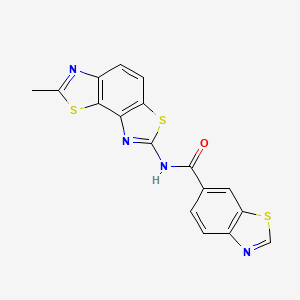 N-(2-methyl-[1,3]thiazolo[5,4-e][1,3]benzothiazol-7-yl)-1,3-benzothiazole-6-carboxamide