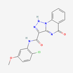 molecular formula C17H12ClN5O3 B2378078 N-(2-chloro-5-methoxyphenyl)-5-hydroxy[1,2,3]triazolo[1,5-a]quinazoline-3-carboxamide CAS No. 1081115-43-6