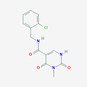 N-(2-chlorobenzyl)-3-methyl-2,4-dioxo-1,2,3,4-tetrahydropyrimidine-5-carboxamide