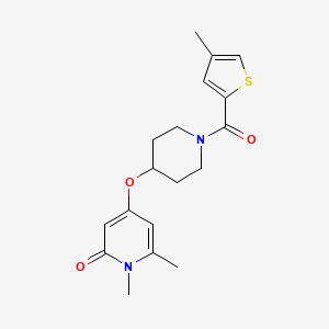 1,6-dimethyl-4-((1-(4-methylthiophene-2-carbonyl)piperidin-4-yl)oxy)pyridin-2(1H)-one