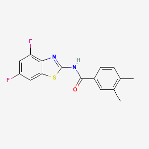 N-(4,6-difluoro-1,3-benzothiazol-2-yl)-3,4-dimethylbenzamide