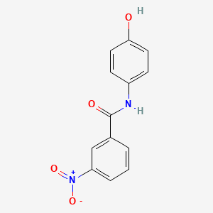 molecular formula C13H10N2O4 B2378108 N-(4-hydroxyphenyl)-3-nitrobenzamide CAS No. 313241-45-1