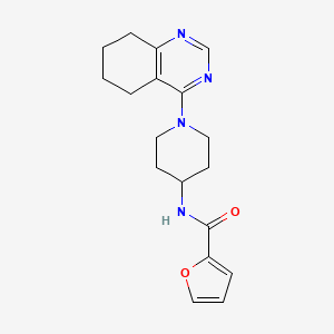 N-(1-(5,6,7,8-tetrahydroquinazolin-4-yl)piperidin-4-yl)furan-2-carboxamide